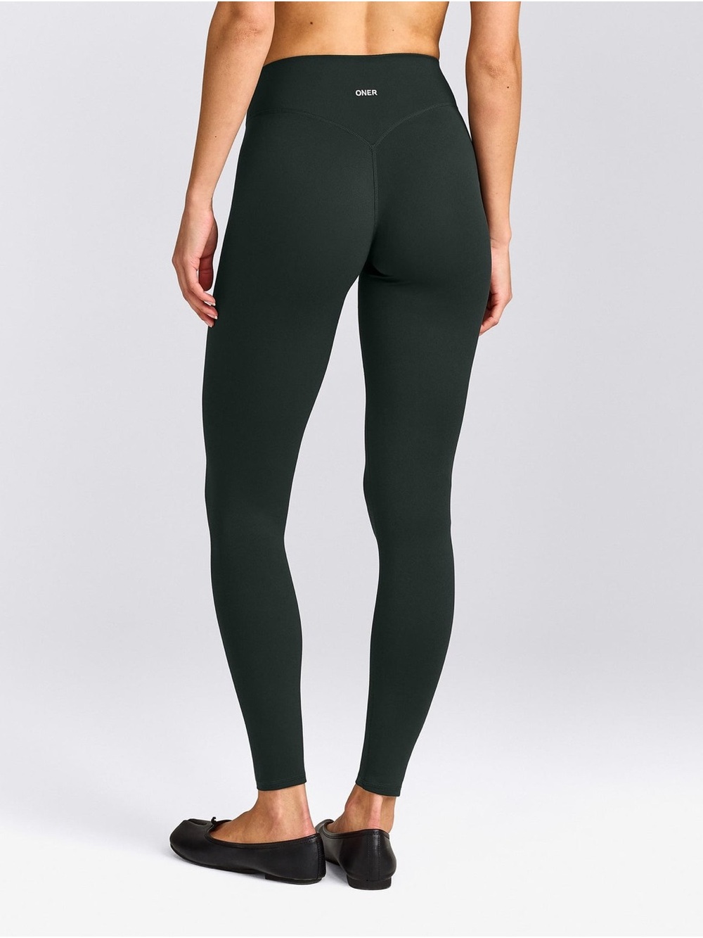 High-Waist Sculpting Leggings - Dark Green
